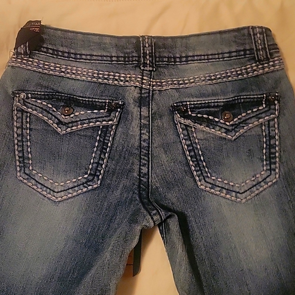 V-STAR BLACK LABEL Crop Jeans sz9 NWT